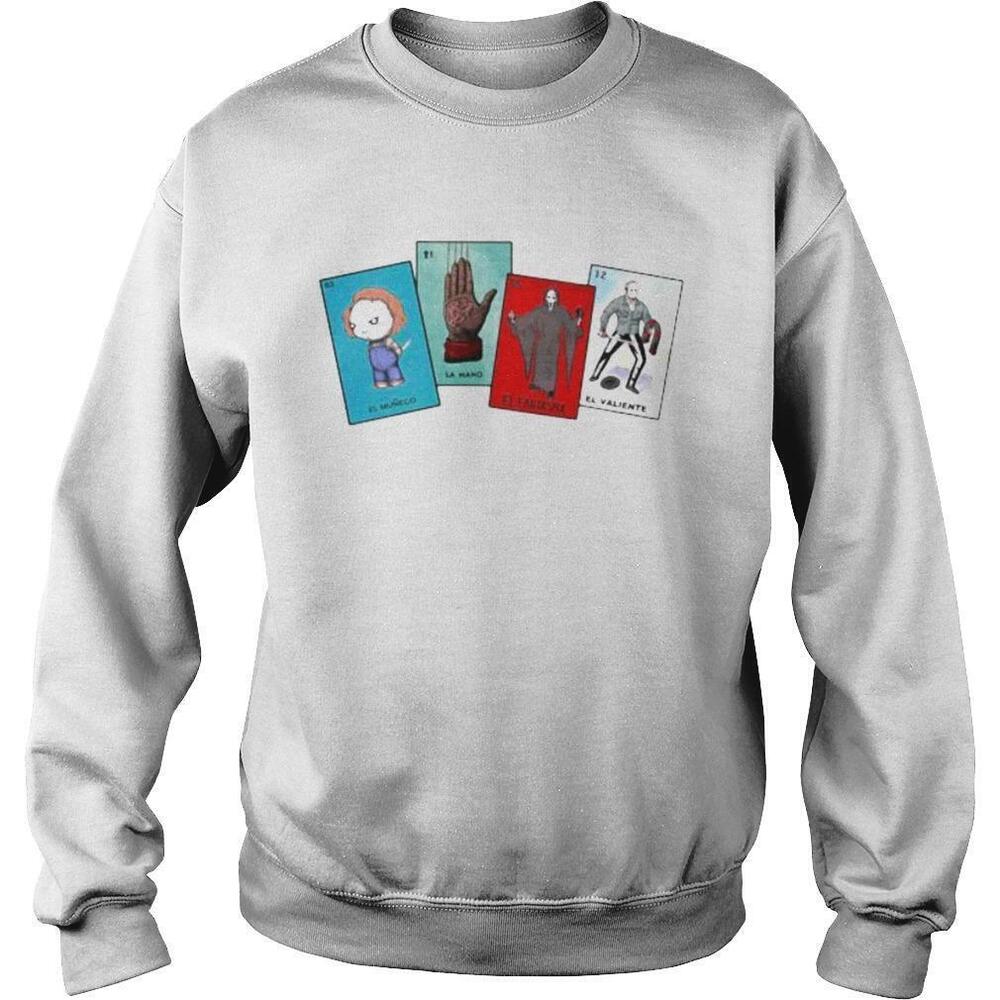 Halloween The Characters Horror Card Sweatshirt